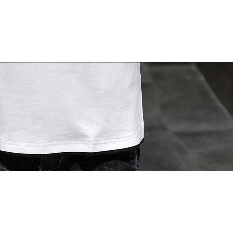 Áo Thun Lụa Lạnh Tay Ngắn Dáng Rộng Thời Trang Mùa Hè Cho Nam Giới