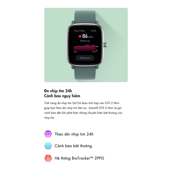 Đồng hồ thông minh Amazfit GTS 2 Mini  - Hàng Chính Hãng - Bảo Hành 12 Tháng