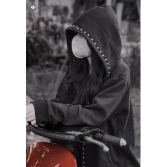 Áo Khoác Ngoài Có Mũ Đính Đinh Cao Cấp Thời Trang Na, Chất Vải Đẹp Hợp Thời Trang