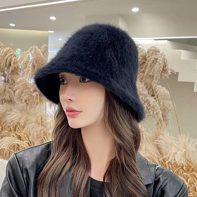 Nón Tai Bèo Giữ Ấm Màu Sắc Đơn Giản Thời Trang Thu Đông Cho Nữ