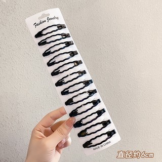 Set 12 Kẹp Tóc Màu Đen Thời Trang Cho Nữ