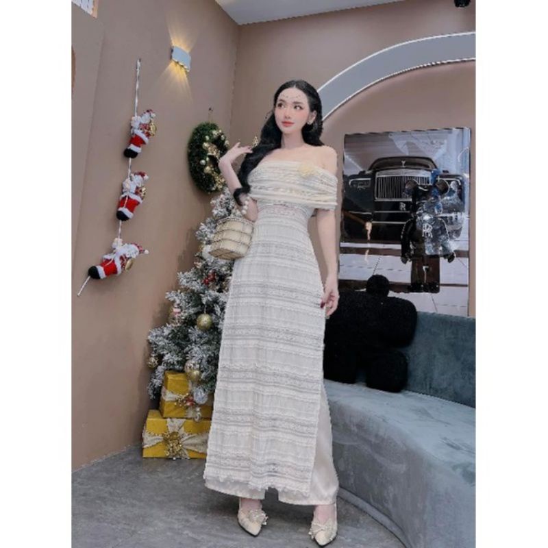 💥💥Áo dài trễ vai ren hot hitt về thêmmm❤️❤️