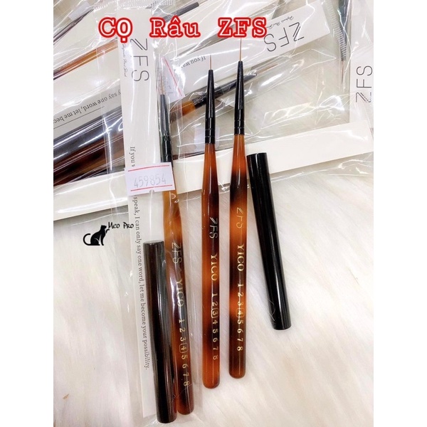 cọ nét (cọ râu) hàng cao cấp vẽ móng tay chân