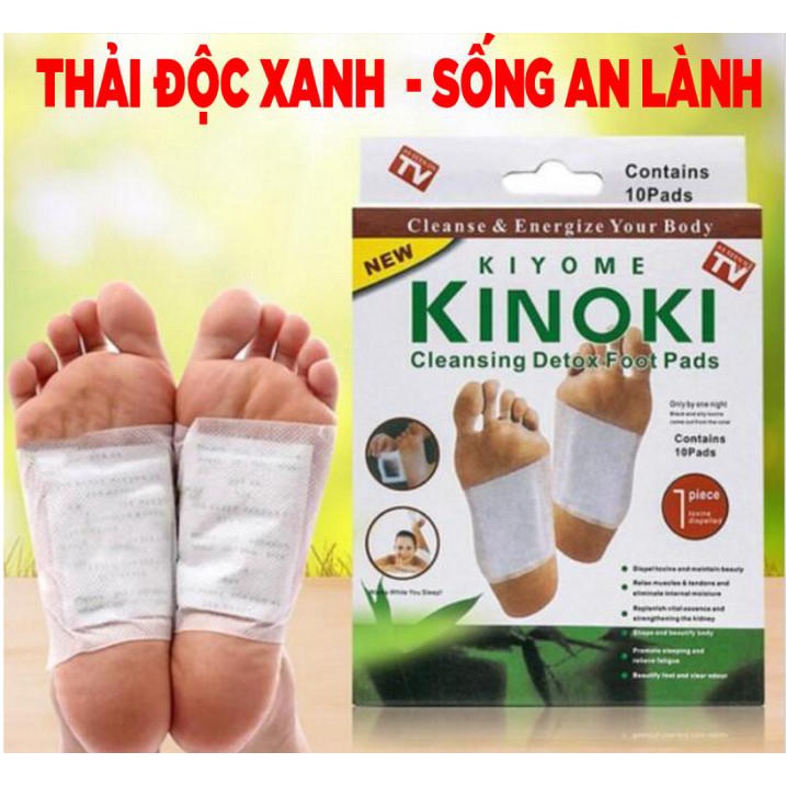 Combo 100 Miếng dán chân giải độc Kinoki chăm sóc sức khỏe bàn chân, tiện lợi, nhanh chóng, giúp cải thiện chất lượng gi