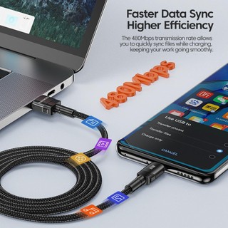 Dây Cáp Sạc Nhanh 6A Micro USB C 100W