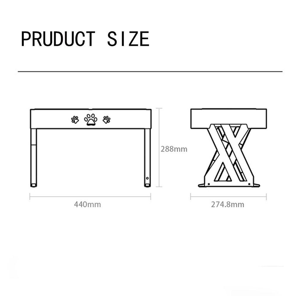 Layor1 Bát Đôi Đựng Thức Ăn Dành Cho Thú Cưng Đứng Được Nâng Cao