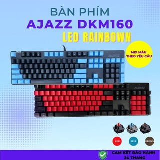 Bàn phím cơ có dây fullsize red switch brown switch blue switch Multi LED AJAZZ DKM160 chính hãng Ajazz - Bảo hành 2 năm