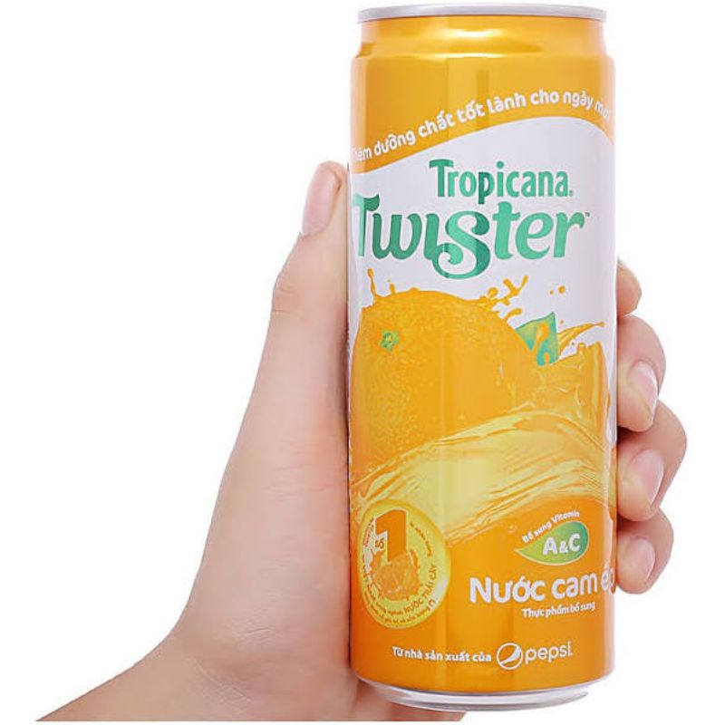 nước cam ép twister (320ml/1lon)