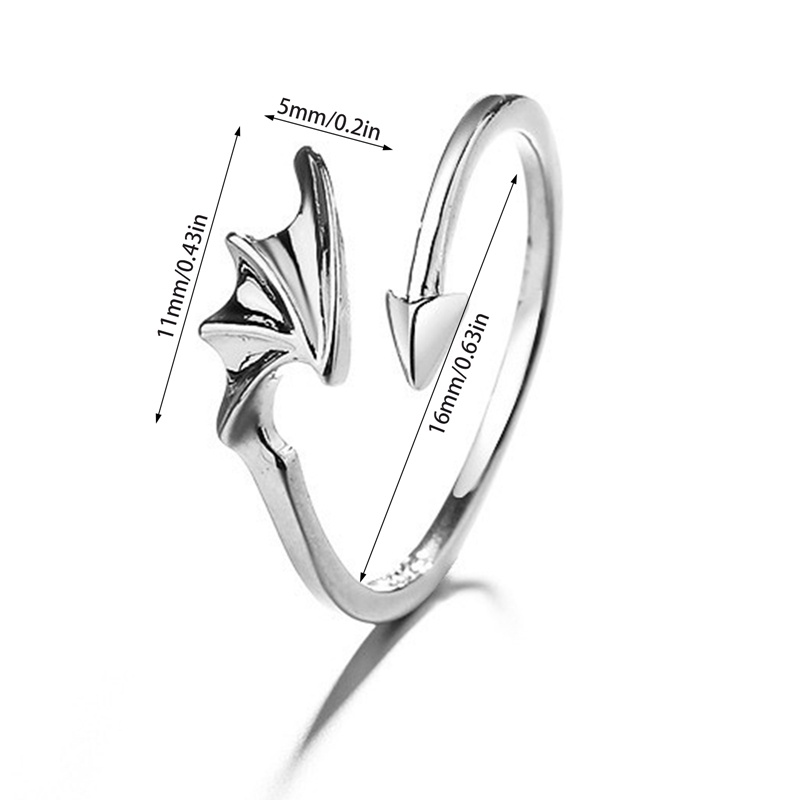 Ygt Nhẫn Cặp Hình Thiên Thần Và Ác Quỷ Màu Trắng Đen Đơn Giản Phong Cách Hip Hop Hàn Quốc Cho Học Sinh Nam