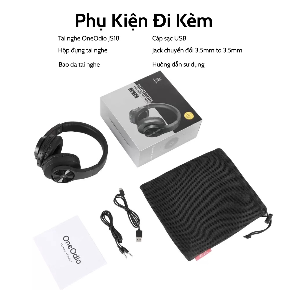 Tai Nghe Headphone Bluetooth Havit i62/ Oneodio JS18