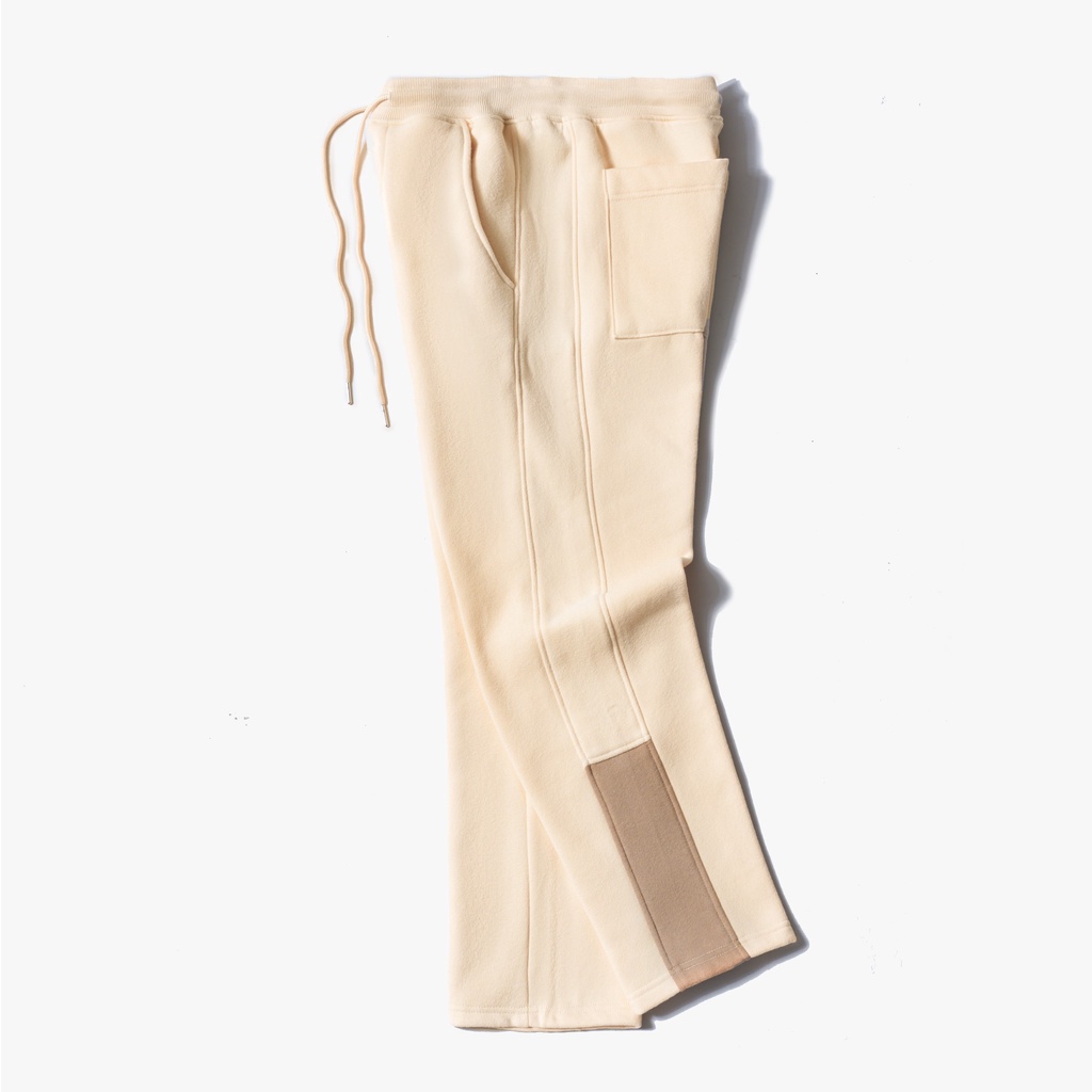 Quần dài Sweatpants nỉ bông Beige Collectors &quot;Cut &amp; Sew&quot;