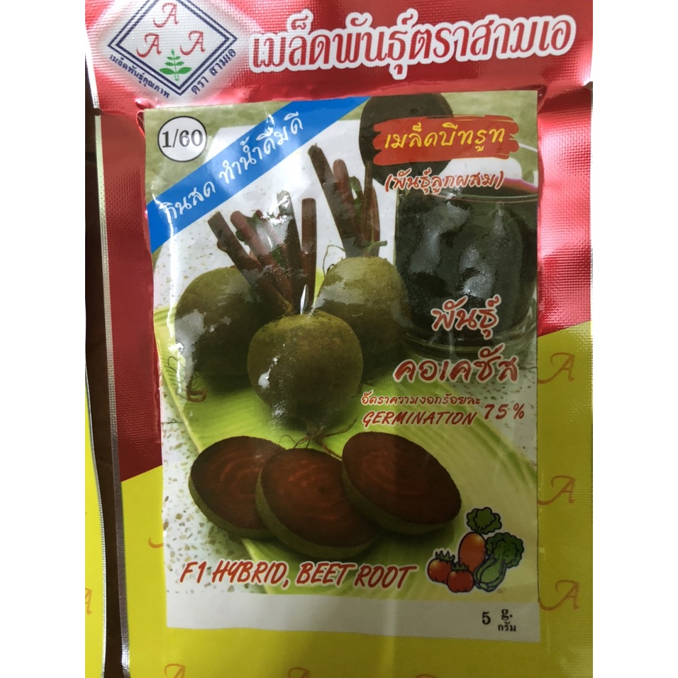 hạt giống củ dền đỏ nhập khẩu thái lan nguyên bao bì