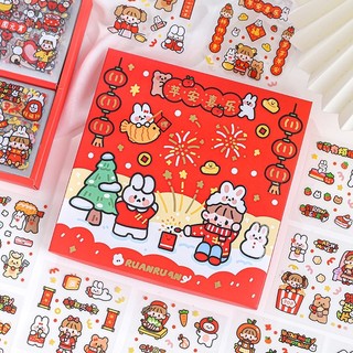 🌸SET 100 TẤM STICKER HÌNH DÁN TRANG TRÍ SỔ BÌA SÁCH HỘP QUÀ TẶNG SIÊU DỄ THƯƠNG🌸
