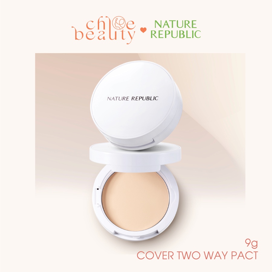 Phấn phủ mịn màng NATURE REPUBLIC Nature Origin Cover Two Way Pact 9g