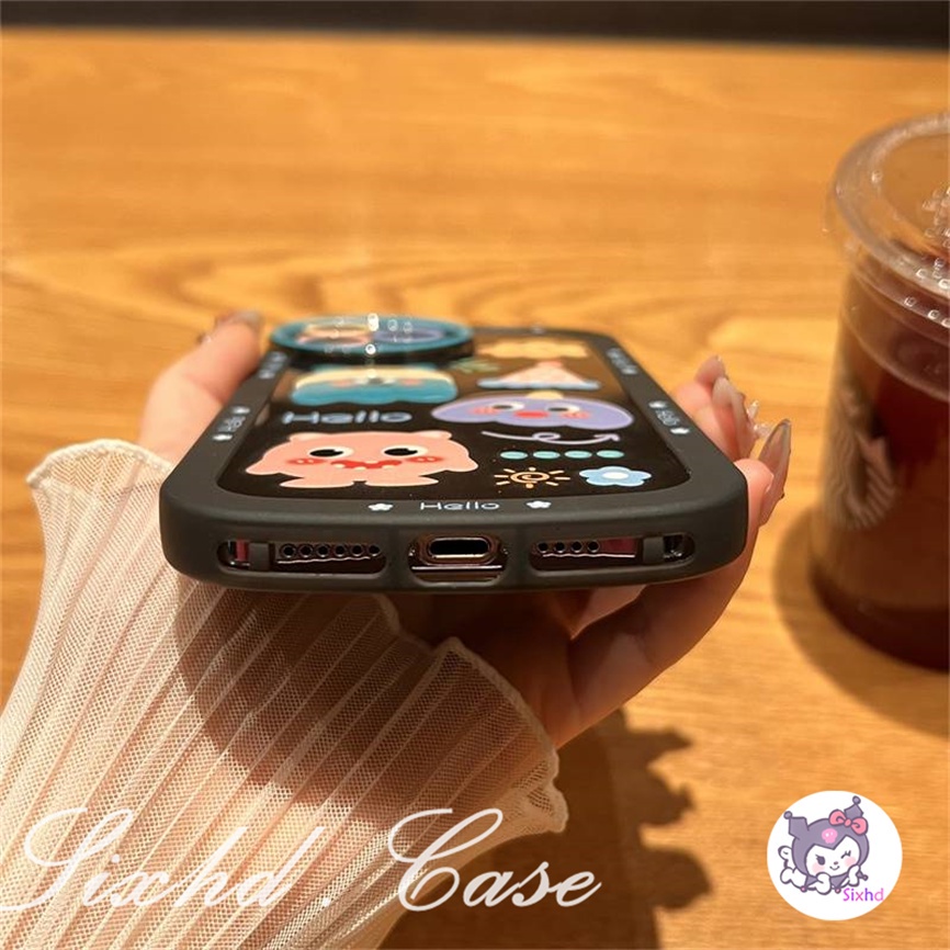 Compatible With Samsung A14 A13 A23 A04s A12 A33 A53 A03s A22 A32 A50 A50s A30s A34 A54 A11 A52 A51 A71 A72 A30 A20 A10 A03 A02s M02s M11 A73 sixhd Ốp Điện Thoại Mềm Chống Sốc Họa Tiết Quái Vật Hoạt Hình Cho