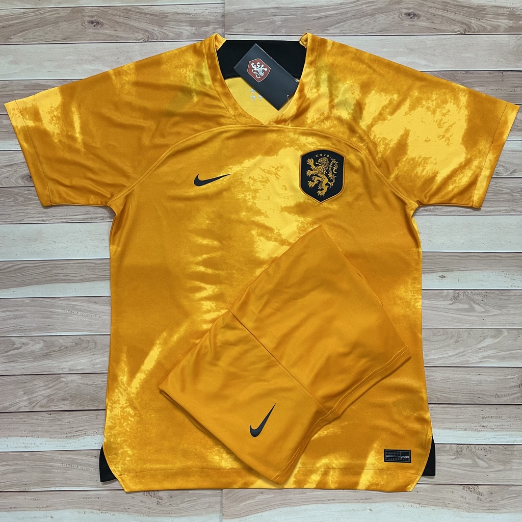 Áo Bóng Đá Đội Tuyển Hà Lan WC 2022 - Chuẩn Mẫu Thi Đấu - Vải Polyester Gai Thái Cao Cấp
