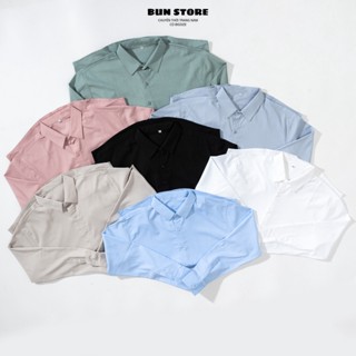 ÁO SƠ MI NAM TAY DÀI vải bố mềm cao cấp BIGSIZE đến 120kg