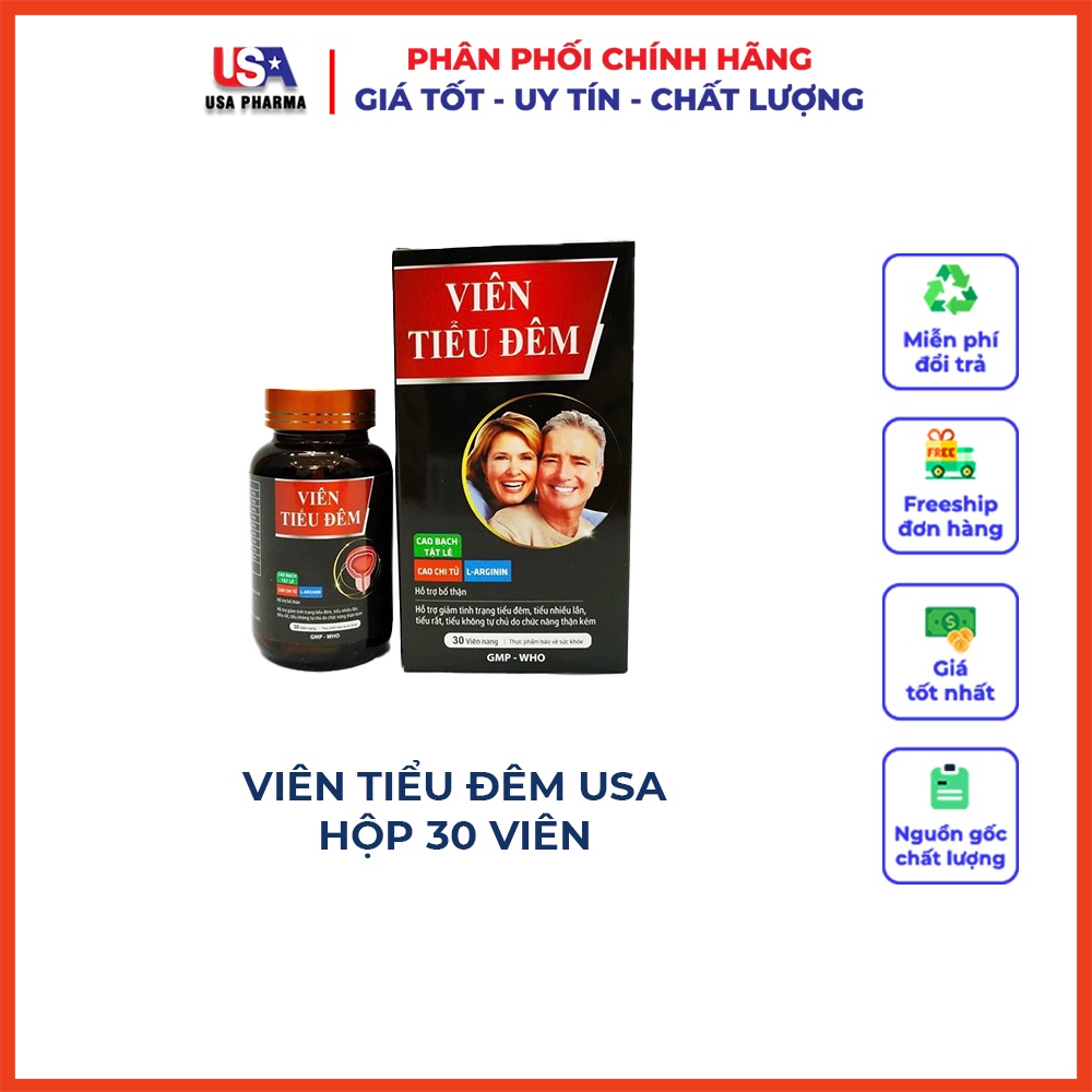 Tiểu đêm USA thảo dược bổ thận, giảm rối loạn tiểu tiện 30 viên