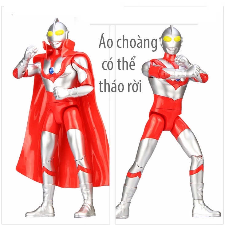 Mô Hình Siêu Nhân Điện Quang Ultraman Có Khớp Cử Động,  Đồ Chơi Cho Bé Trai SN007