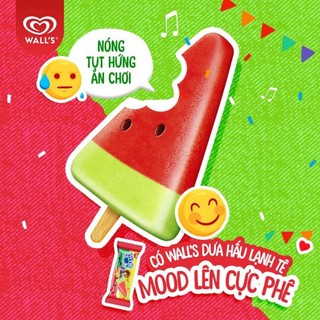 (Hỏa tốc) KEM DƯA HẤU WALL'S / NESTLE /CELANO ĂN LÀ GHIỀN
