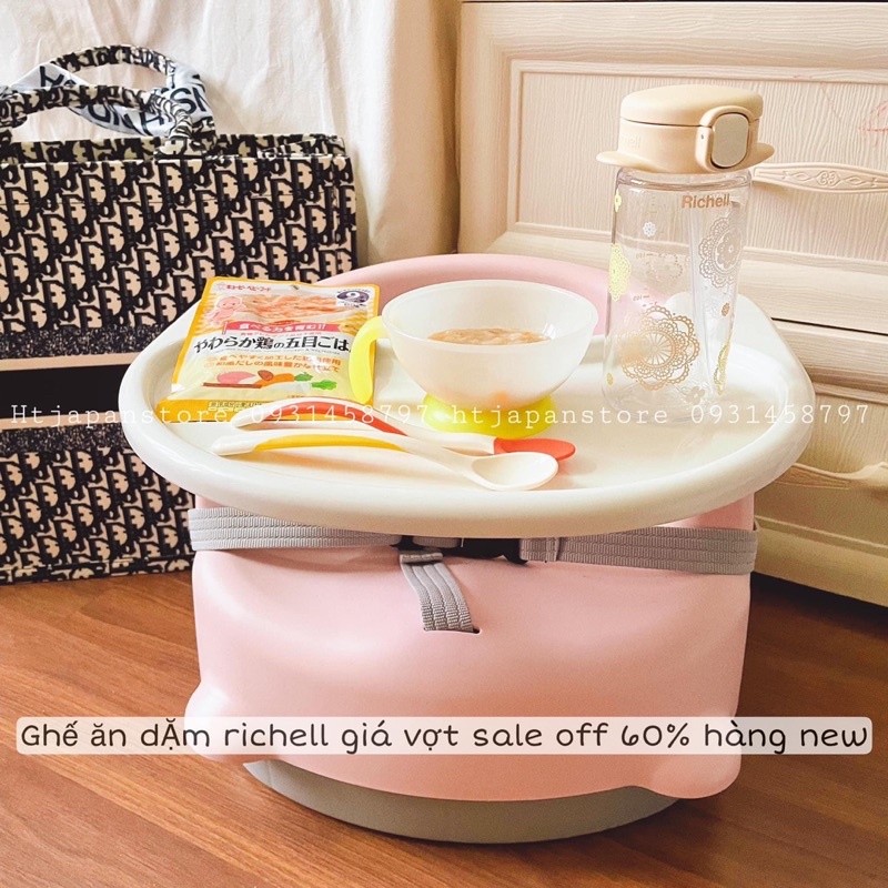 GHẾ ĂN DẶM CAO CẤP RICHELL cho bé từ 6 tháng