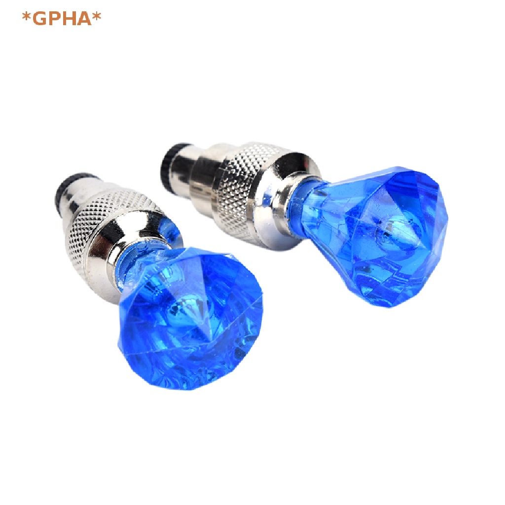 Bộ 2 Đèn LED Gắn Van Bánh Xe Đạp / Xe Máy / Xe Hơi Trang Trí Đèn Nhấp Nháy Mới
