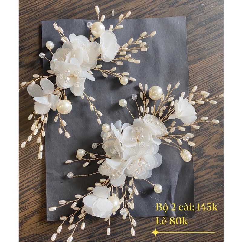 Cài tóc cô dâu gắn đá cao cấp