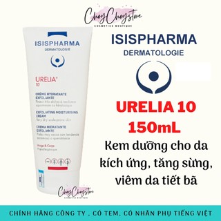 [TEM CTY] Kem Dưỡng Isis Pharma Urelia 10 150mL - cho da kích ứng, tăng sừng, viêm da tiết bã