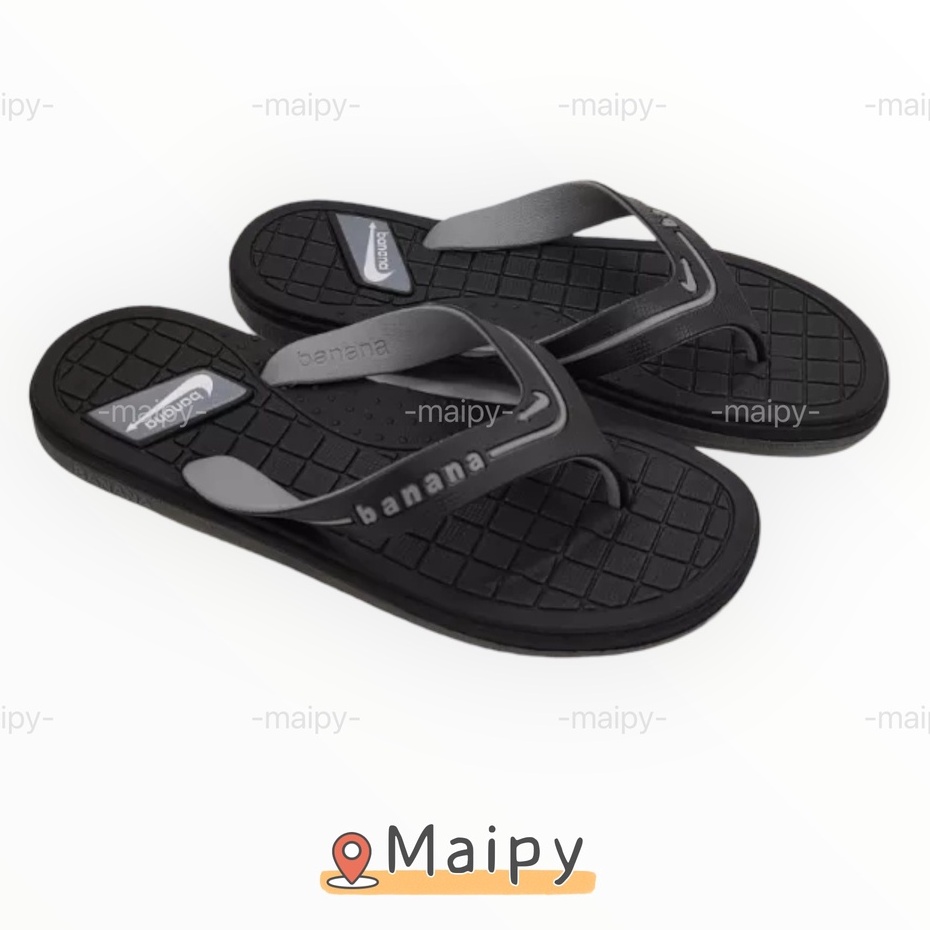 Dép kẹp nam Banana quai nhựa đế cao su mềm đúc nguyên khối đi mưa siêu bền Maipy - DL018
