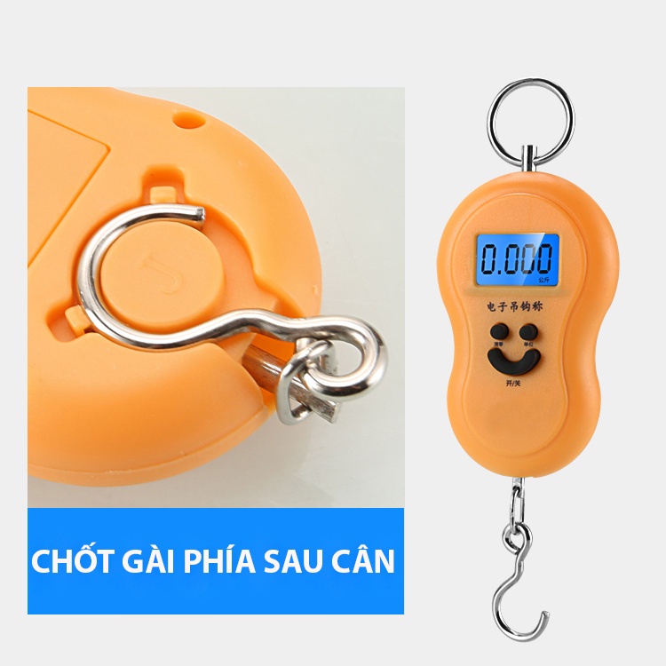 Cân điện tử Bella925 cân cầm tay dùng cân hành lý hay cân đi chợ 50kg màu ngẫu nhiên
