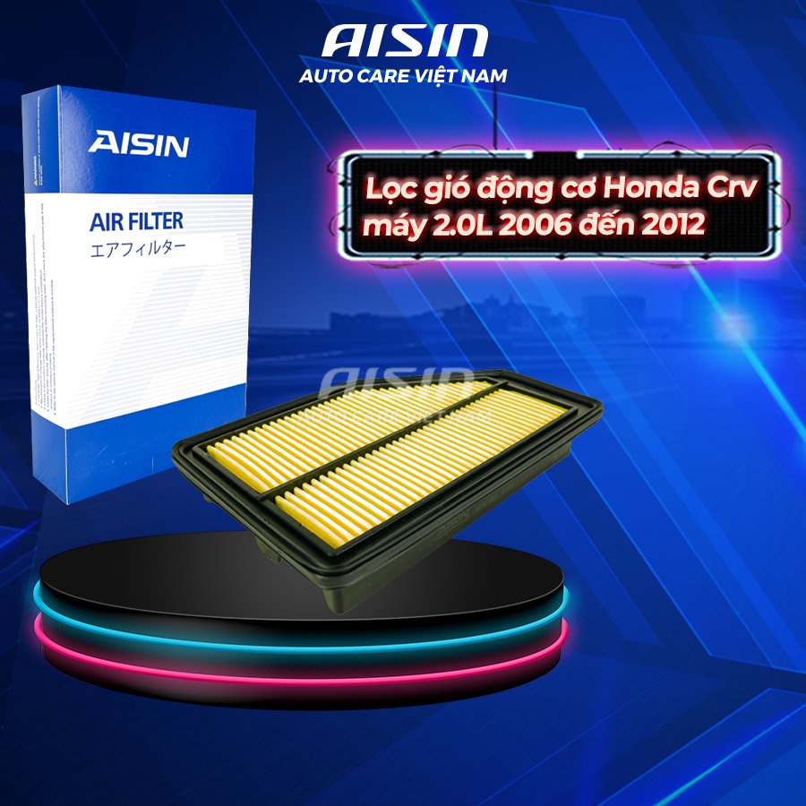 Lọc gió động cơ Honda Crv máy 2.0L 2006 đến 2012 mã 17220-RZP-Y00 thương hiệu AISIN arfh-4007 AISIN 