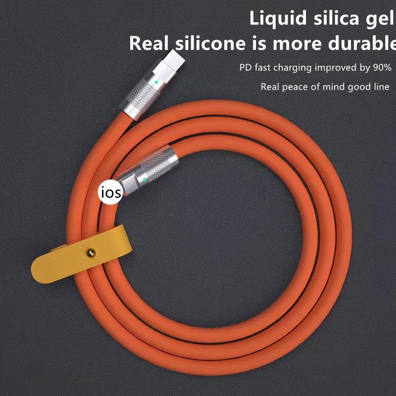 Cáp Sạc Nhanh USB C Sang Lightning Bằng Silicone Cho iPhone 14 13 12 11 Pro Max Mini XS XR X SE 8 7 Plus