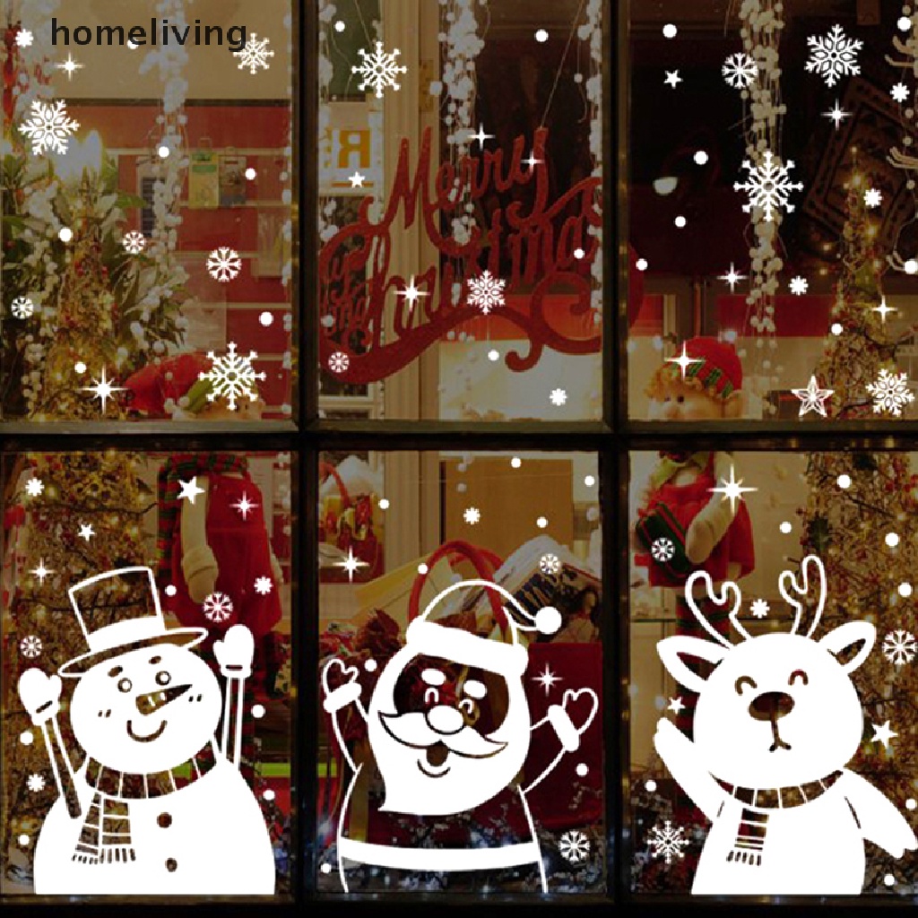 Miếng Dán Cửa Sổ Tĩnh Điện Họa Tiết Người Tuyết Giáng Sinh