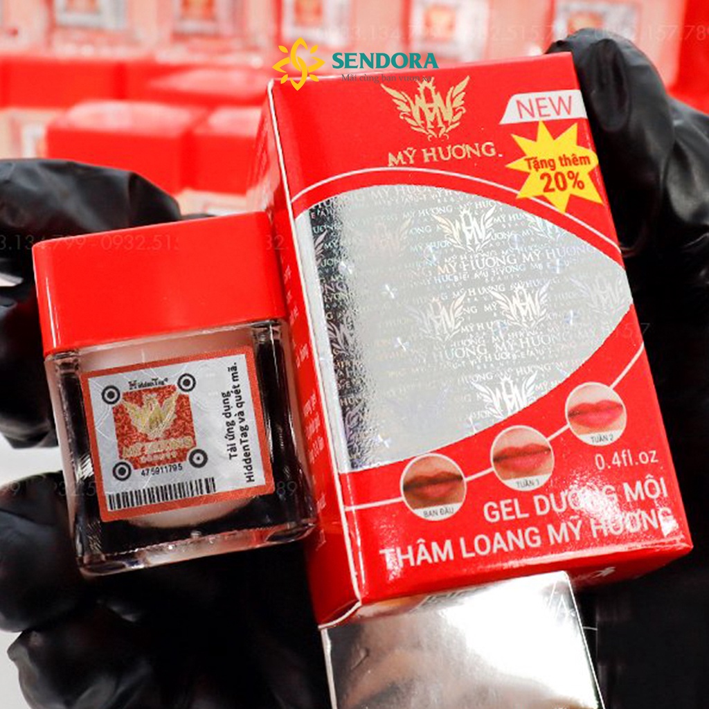 Gel dưỡng môi Mỹ Hương, Dưỡng môi ngừa thâm loang, kích màu môi  sau phun xăm