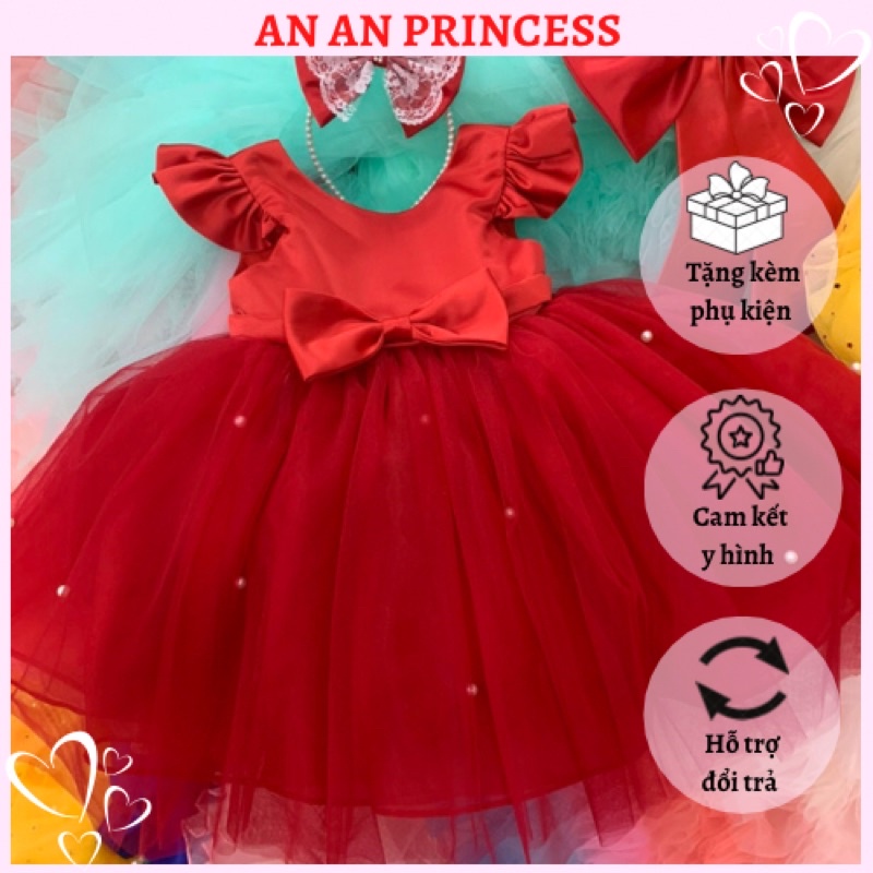Váy thiết kế AN AN PRINCESS đầm công chúa đẹp giá tốt cho bé gái 7-26kg