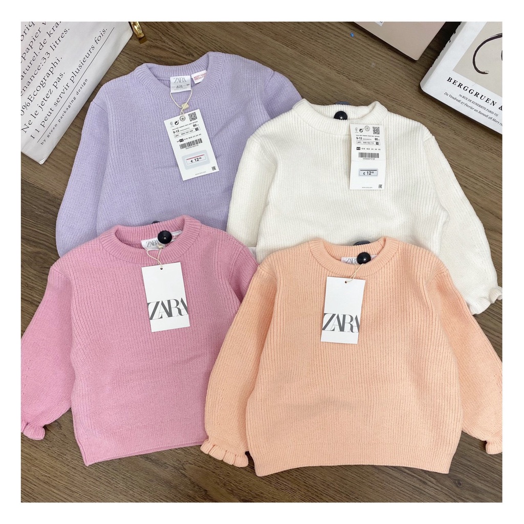 🌼 Áo Len Zara Xuất Dư Xịn Đét Cho Bé Gái Từ 9m-5Y