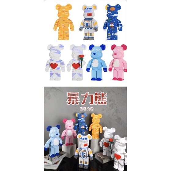 Đồ Chơi Lego Bearbrick Có Đủ Loại Mẫu Tha Hồ Chọn, Kích Thước 35cm Cực Kỳ Cute Luôn