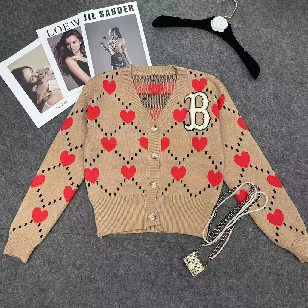 Hàng Có Sẵn!Áo Khoác Len Cardigan Dáng Rộng Cổ Chữ V Thiết Kế Mới Thời Trang