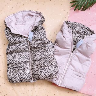Áo Ghile Phao 2 Mặt ZARA bé gái, Gile Phao Siêu Nhẹ, Siêu Ấm Size 18M-6Y