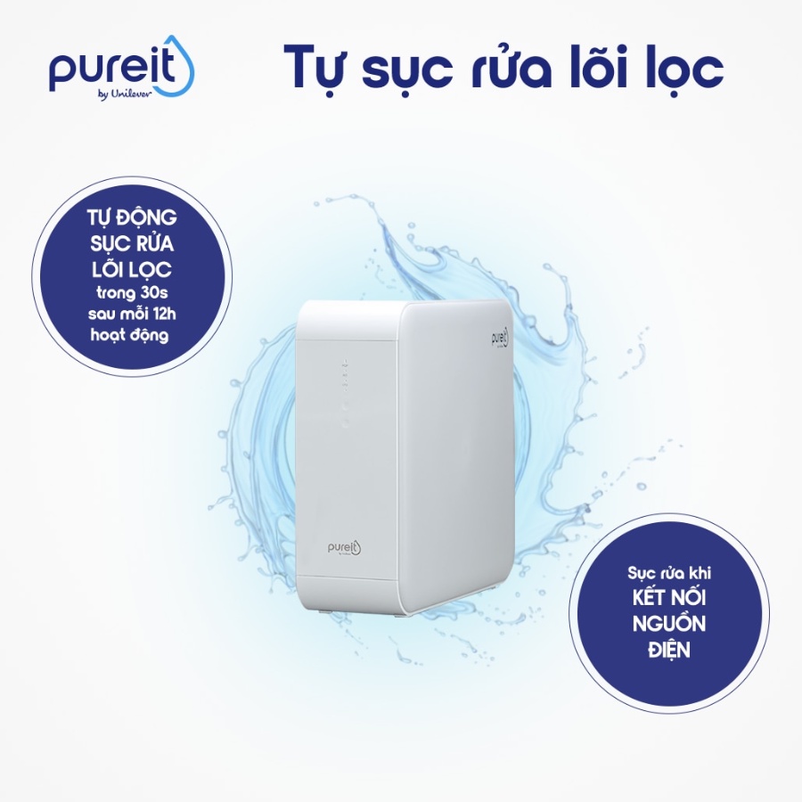 Máy lọc nước uống trực tiếp Unilever Pureit Delica UR5840 - Âm tủ bếp - Công suất lọc 1.5L/ phút - Hàng chính hãng