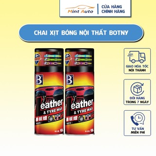 Chai xịt bóng nội thất Leather Tyre Wax Botny B-2088 dung tích 450ml