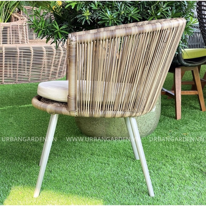 Ghế Thư Giãn Mây Nhựa Bistro - Ban công | Ngoài trời | Sân Vườn | Bãi Biển | Phòng khách