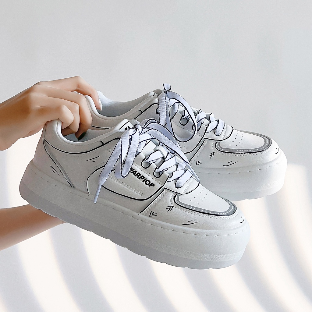 Giày Thể Thao Đế Dày Thoáng Khí Phong Cách Nhật Bản Thời Trang Cho Nữ