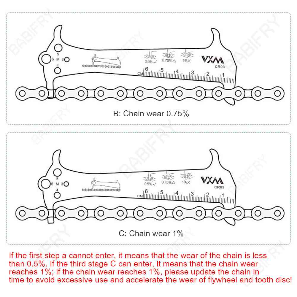 Thước Đo Dây Xích Xe Đạp Chuyên Dụng