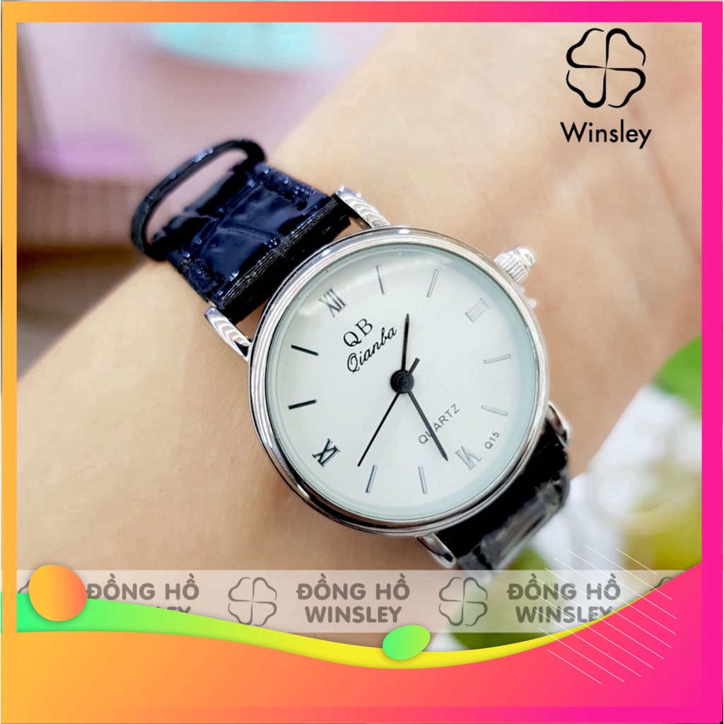 GIÁ GIẬT MÌNH Đồng hồ nữ chính hãng QB dây da đeo tay chống nước thời trang giá rẻ GIÁ GIẬT MÌNH