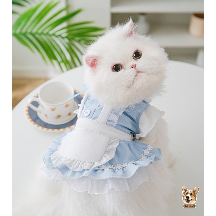 Đầm Cho Chó Mèo - Váy Thú Cưng - Váy Lolita Công Chúa Ren Dễ Thương