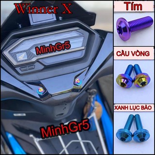 Combo 2 ốc gr5 titan mặt đồng hồ winner x v2 v3 2022