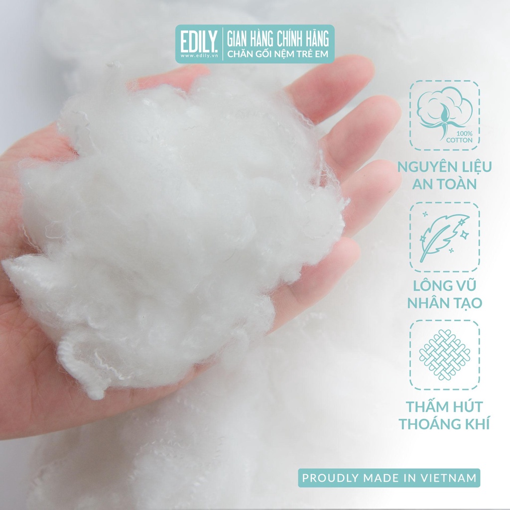 RUỘT GỐI LÔNG VŨ NHÂN TẠO 30X45cm EDILY | RGN3045HQ