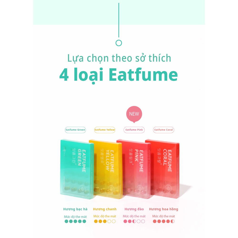 [GIFT] Kẹo Thơm Miệng Chăm Sóc Hơi Thở Eatfume Hàn Quốc 4 Vị - K2V Shop