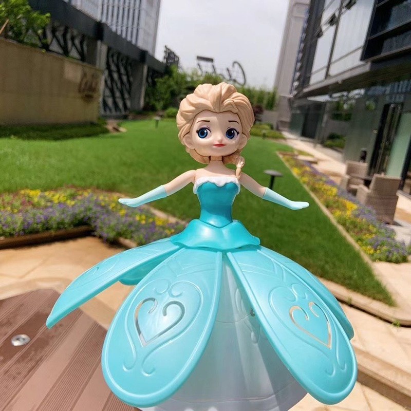 Đồ chơi Búp bê công chúa Elsa nhảy múa xoay tròn phát nhạc có đèn cho bé  - A15